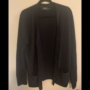 Navy Polo Ralph Lauren Cardigan Sweater **L**